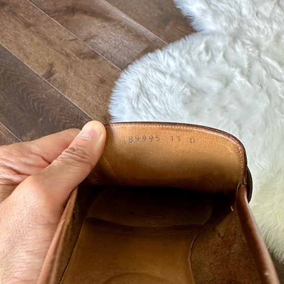 Gucci Mens Brown Leather Loafers - Picture 6 of 6